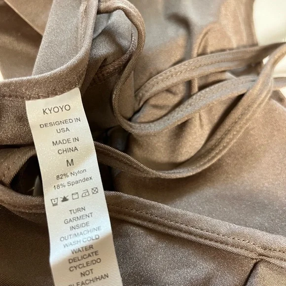 Kyoyo Active bronze criss cross sports bra M - Picture 4 of 8